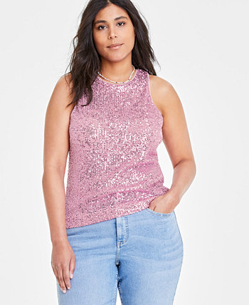 Women's Sequined Tank, Created for Macy's On 34th