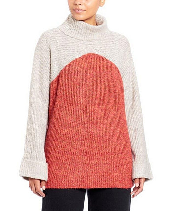 Женский пуловер с широкими рукавами в стиле колор-блок JOSEPH A