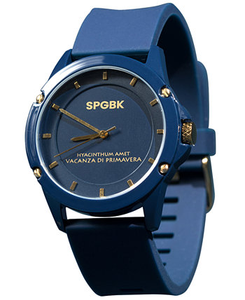 Часы унисекс Smith с синим силиконовым ремешком 44 мм SPGBK Watches