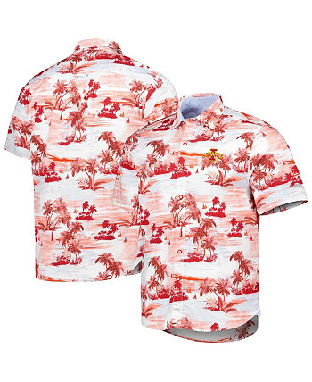 Мужская рубашка на пуговицах Cardinal Iowa State Cyclones Tropical Horizons Tommy Bahama