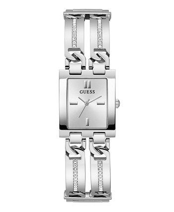 Женские аналоговые серебристые часы из 100% стали, 39 мм GUESS