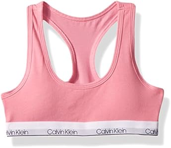 Calvin Klein Girls' Modern Cotton Molded Logo Bra Calvin Klein