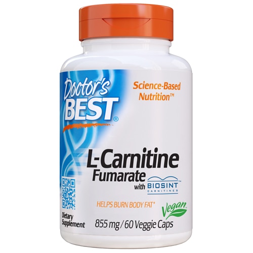 L-Carnitine Fumarate -- 855 mg - 60 Veggie Caps (Вегетарианские капсулы) Doctor's Best