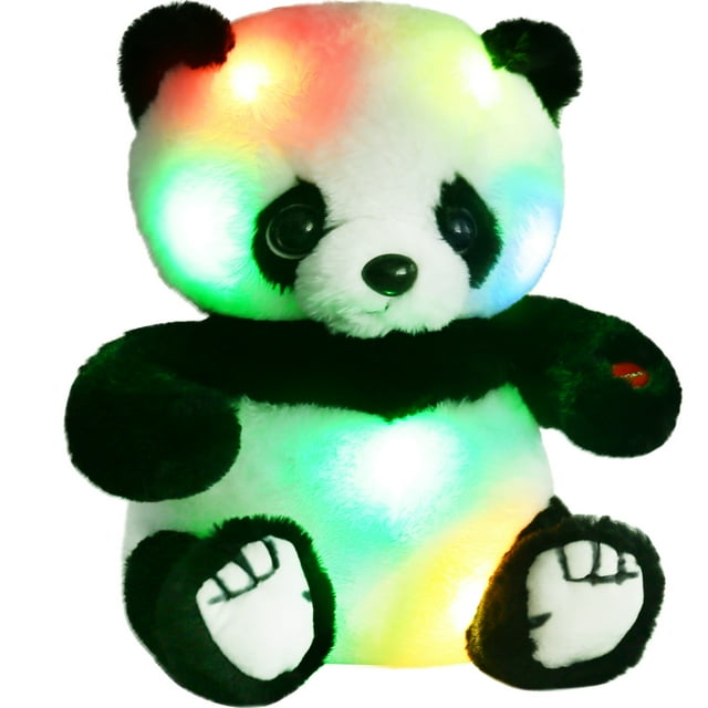 LotFancy Light Up Panda Stuffed Animal, 12 in Panda Bear Plush Toy Gift for Girls, Boys, Kids LotFancy