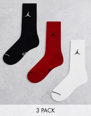 Набор из трех разноцветных носков Nike Jordan Jordan