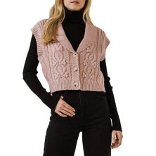 Укороченный жилет-свитер Endless rose
