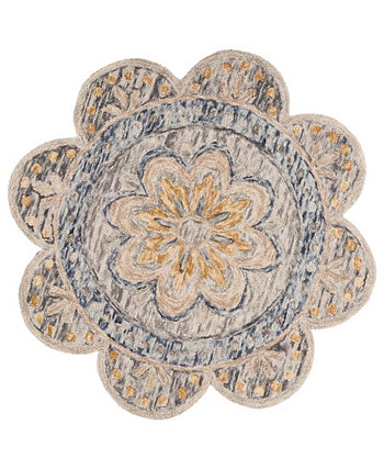 Radiance RDC54092 6' x 6' Round Area Rug LR Home