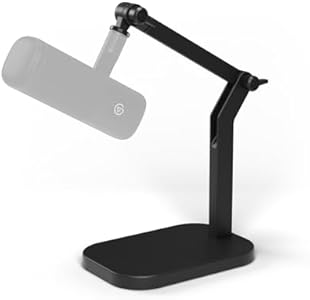 Elgato Wave Desk Stand - Adjustable Mounting Arm for Microphones, Works, HyperX, Rode, Fifine, Shure and More Mics, Compatible 1/4, 3/8 & 5/8 Thread, for Recording/Podcasting/Streaming Elgato