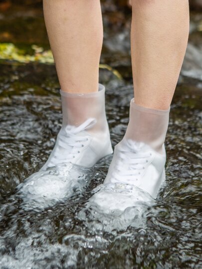 1 пара Прозрачный чехол для обуви от дождя SHEIN