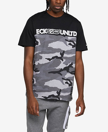 Мужская футболка больших и высоких размеров с короткими рукавами в клетку Ecko Unltd