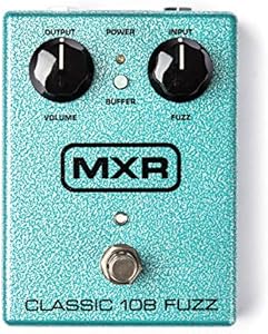 MXR Classic 108 Fuzz - Педаль эффектов с истинным байпасом и переключателем буфера MXR