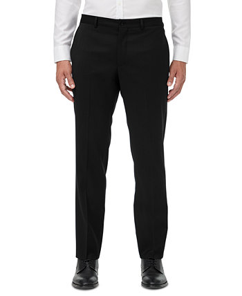 Мужской приталенный черный однотонный костюм Armani Exchange с раздельными штанами Armani