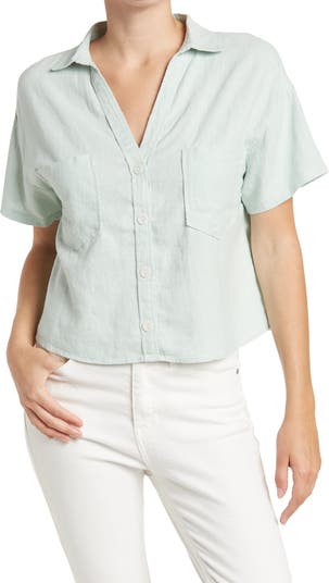 Рубашка с коротким рукавом на пуговицах Laundry by Shelli Segal