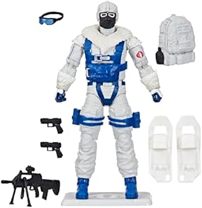 G.I. Joe Classified Series Retro Cardback Snow Serpent, Collectible 6-Inch Action Figure with 8 Accessories G.I. Joe