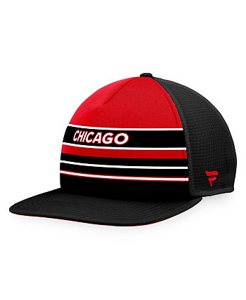 Men's Red, Black Chicago Blackhawks Special Edition 2.0 Trucker Snapback Adjustable Hat Fanatics