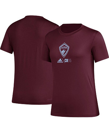 Женская бордовая футболка Colorado Rapids AEROREADY Club Icon Adidas