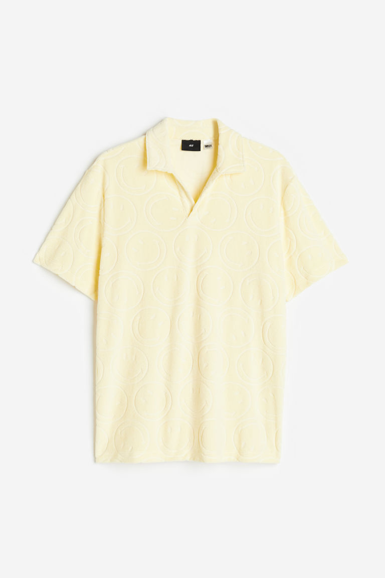 Мужская футболка-поло H&M из мягкого махрового материала H&M