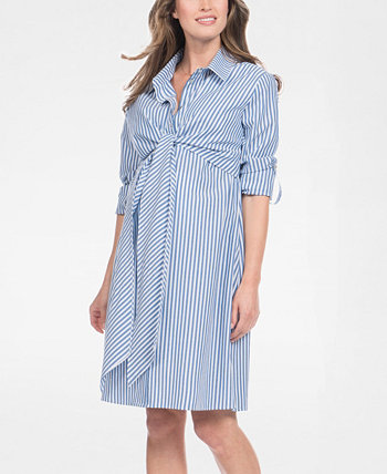 Women's Cotton and Lyocell Maternity and Nursing Shirt Dress Seraphine