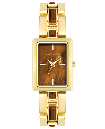 Женские кварцевые часы из золотистого сплава, 28 x 21 мм Anne Klein
