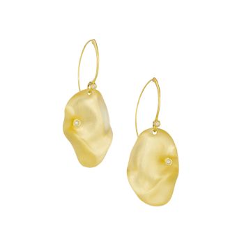Organic Disc Large 14K Gold-Plated, Crystal &amp; Lucite Drop Earrings Alexis Bittar