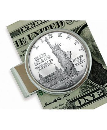 1986 Статуя Свободы Серебряная Доллар Серебряная Монета Монета Зажим Для Денег American Coin Treasures