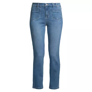 Прямые джинсы с карманами со средней посадкой NIC+ZOE