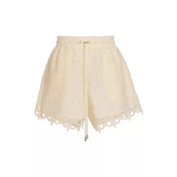 Star Lace Drawstring Shorts 7 For All Mankind