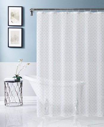 Sprinkles Embellished Shower Curtain, 72" x 70" Dainty Home