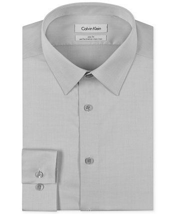 Мужская приталенная классическая рубашка без железа с воротником в елочку Calvin Klein
