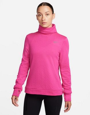 Ярко-розовая футболка с длинными рукавами Nike Running Pacer Dri-Fit Nike