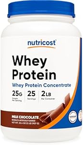 Nutricost Whey Protein Concentrate (Chocolate Peanut Butter) 2LBS - Gluten Free & Non-GMO Nutricost