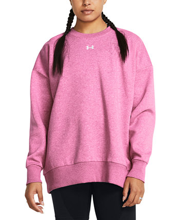 Women's Rival Fleece Oversized Crewneck Sweatshirt Under Armour