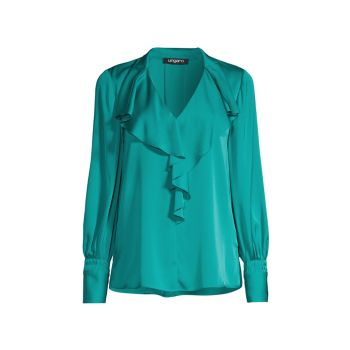 Шелковая блузка с оборками Eliane Ungaro