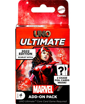 UNO Ultimate Marvel Add-On Pack with Collectible Scarlet Witch Deck Mattel
