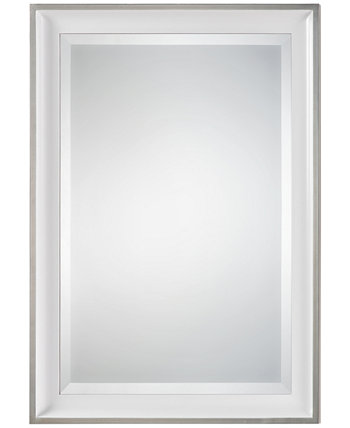 Зеркало Lahvahn белое серебряное Uttermost
