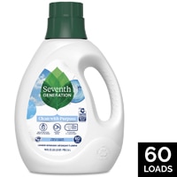 Liquid Laundry HE Detergent — Free & Clear — 60 загрузок — 90 жидких унций Seventh Generation