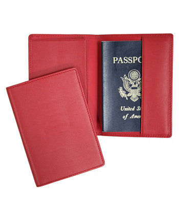 Классический мужской футляр для паспорта с блокировкой RFID ROYCE New York