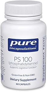 Pure Encapsulations PS 100 | Phosphatidylserine Amino Acid Supplement for Brain and Memory* | 60 Capsules Pure Encapsulations