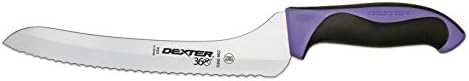 Dexter 9" Scalloped Offset Slicer, Purple Handle Dexter-Russell