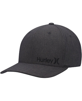 Мужская текстурированная шапка Tri-Blend Flex Fit темно-серого цвета с принтом Hurley