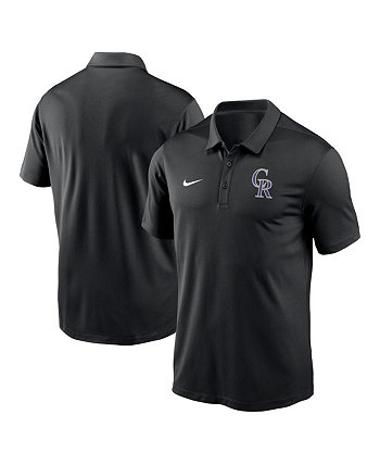 Мужская черная рубашка-поло Colorado Rockies Agility Performance Nike