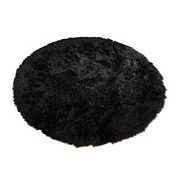 Walk on Me Faux Fur Super Soft 5 ft. Round Area Rug Made in France Walk on Me