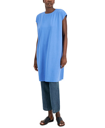 Свободное платье с короткими рукавами, обычные и большие размеры Eileen Fisher