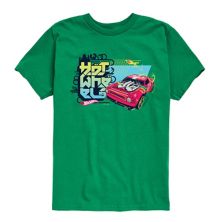 Красная футболка Hot Wheels с рисунком автомобиля для мальчиков 8–20 лет Hot Wheels