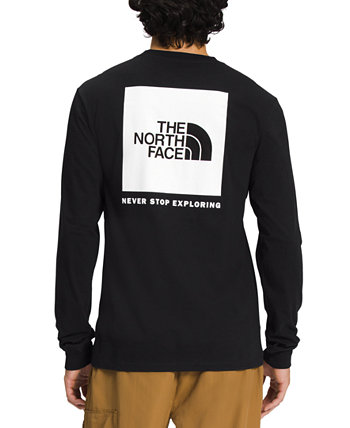 Мужская футболка с длинными рукавами и графическим логотипом Box NSE Standard-Fit The North Face
