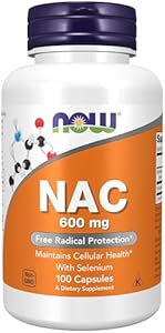 NOW Supplements, NAC (N-Acetyl Cysteine) 600 mg with Selenium, 100 Veg Capsules (Вегетарианские капсулы) NOW Foods