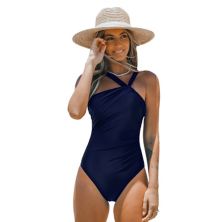 Women's CUPSHE One-Shoulder Tummy Control One-Piece Swimsuit Cupshe