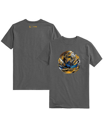 Мужская и женская темно-серая футболка Golden State Warriors 2022/23 City Edition The Wild Collective