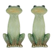 Melrose Garden Frog Figurine Table Decor 2-piece Set Melrose