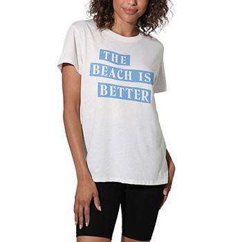 Juniors' Suburban Riot The Beach Is Better Loose Graphic Tee Unbranded